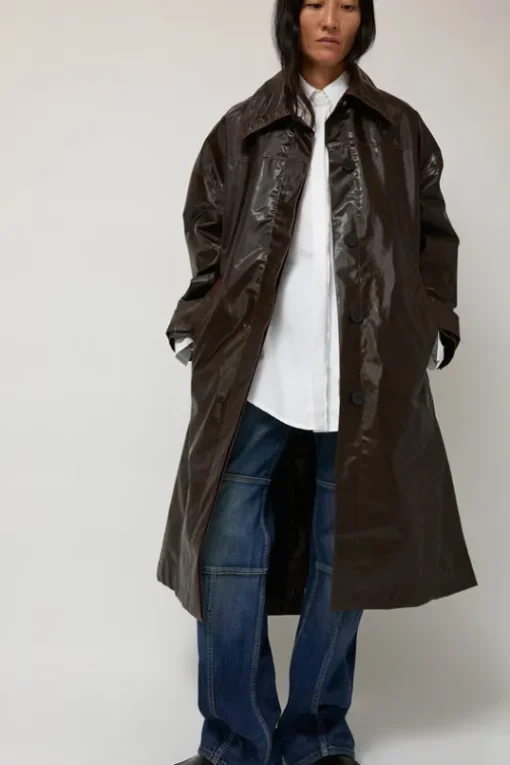 Manso Mackintosh Coat in Brown