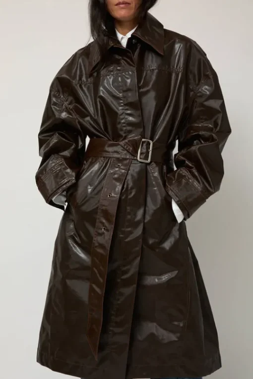 Manso Mackintosh Coat in Brown