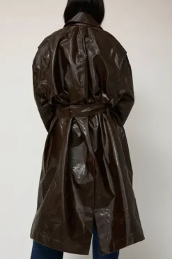 Manso Mackintosh Coat in Brown