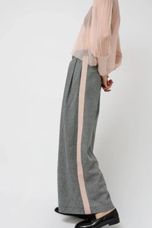 Margot Trouser in Grey and Pale