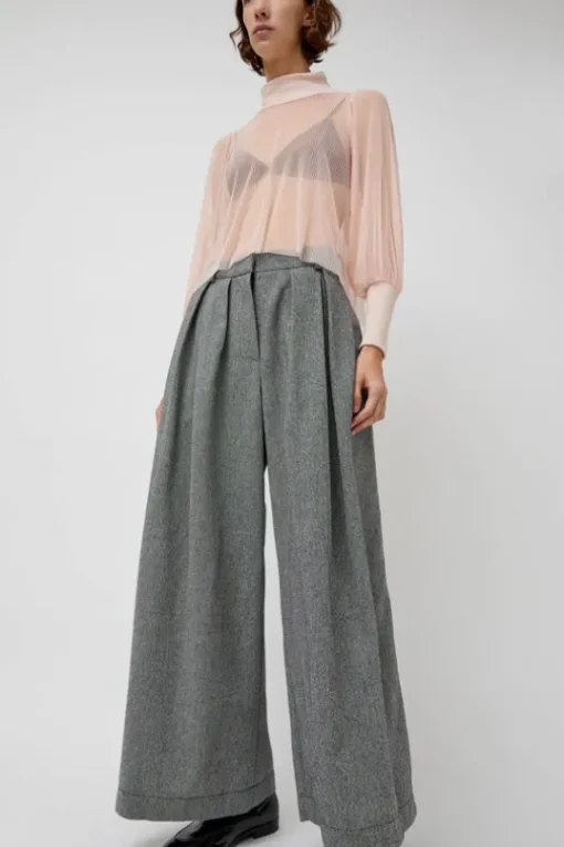 Margot Trouser in Grey and Pale