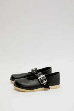 Maryjane Clog on Flat Bendable Base in Jet