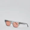 Memphis Sunglasses in Grey and Orange