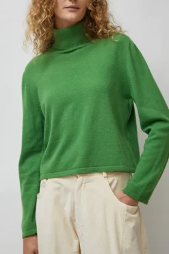 Merino Turtleneck Sweater in Herba