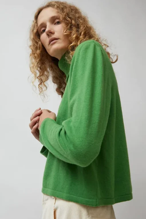 Merino Turtleneck Sweater in Herba