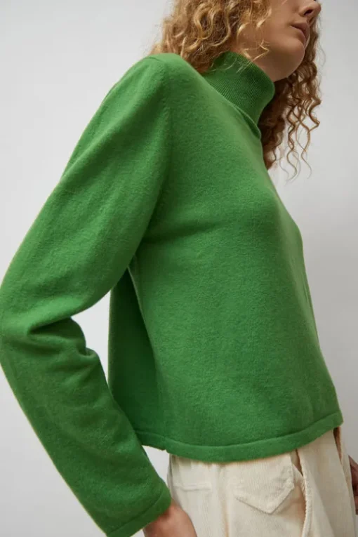 Merino Turtleneck Sweater in Herba