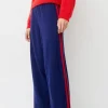 Merino Wool Pants in Midnight Blue