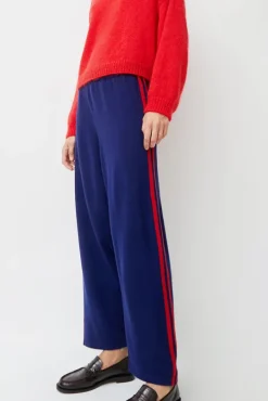 Merino Wool Pants in Midnight Blue