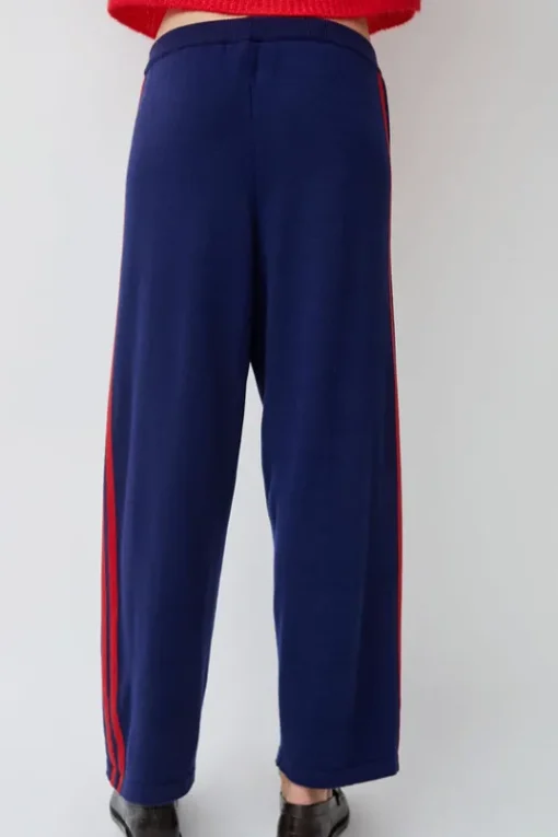Merino Wool Pants in Midnight Blue