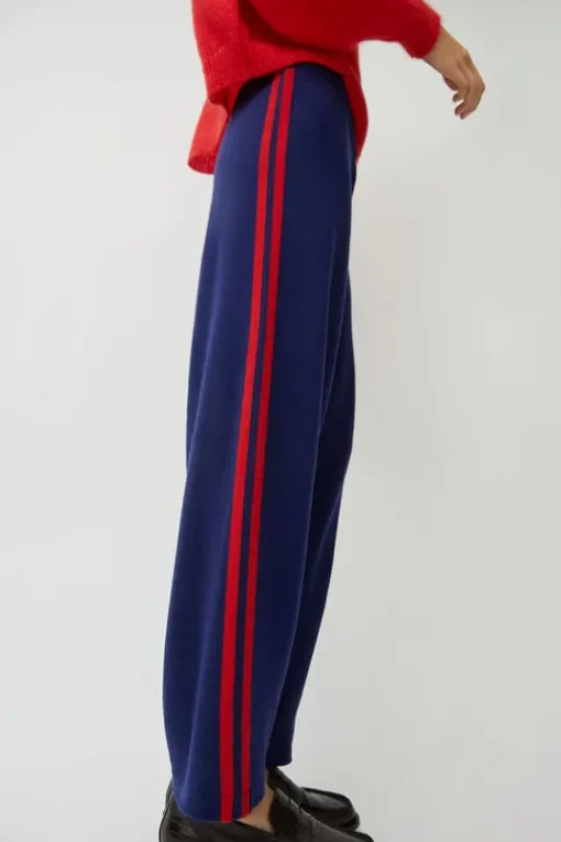 Merino Wool Pants in Midnight Blue