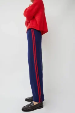 Merino Wool Pants in Midnight Blue