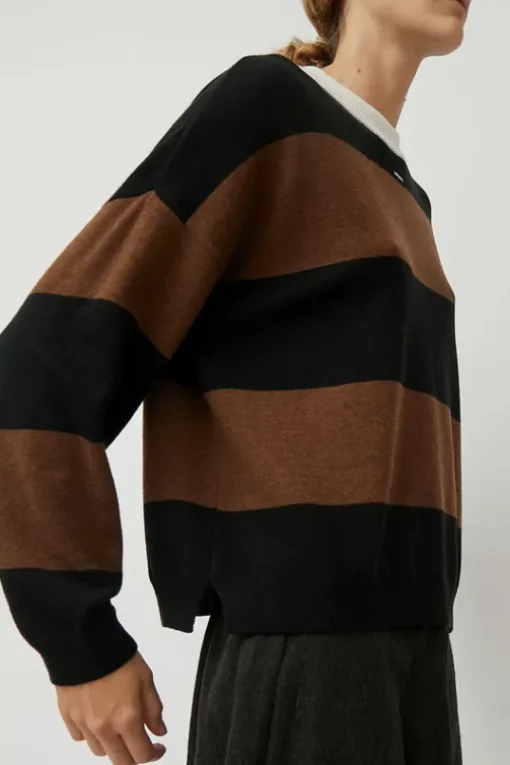 Merino Wool Sweater in Stripe