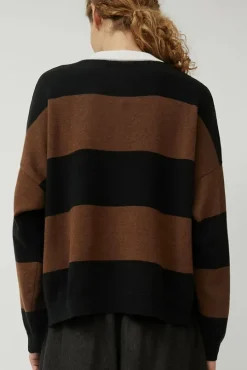 Merino Wool Sweater in Stripe