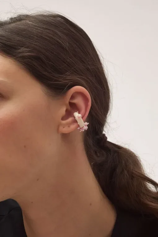 Merry Me Earcuff in White