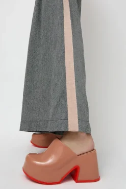 Mia Mule in Brown and Red