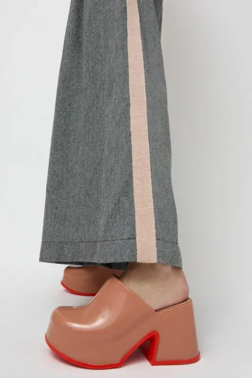 Mia Mule in Brown and Red