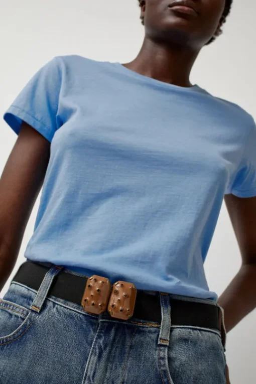 Micro Crystals Belt in Camel