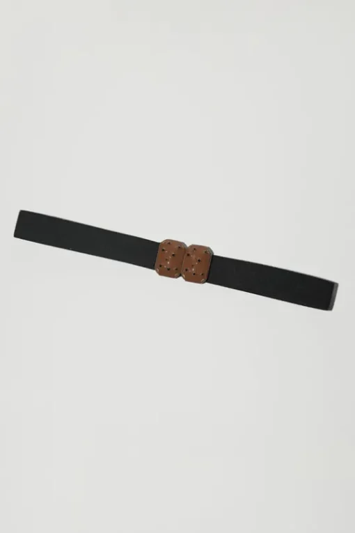 Micro Crystals Belt in Camel