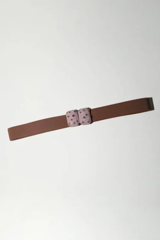 Micro Crystals Belt in Lilac