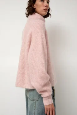 Mohair High Neck in Blush