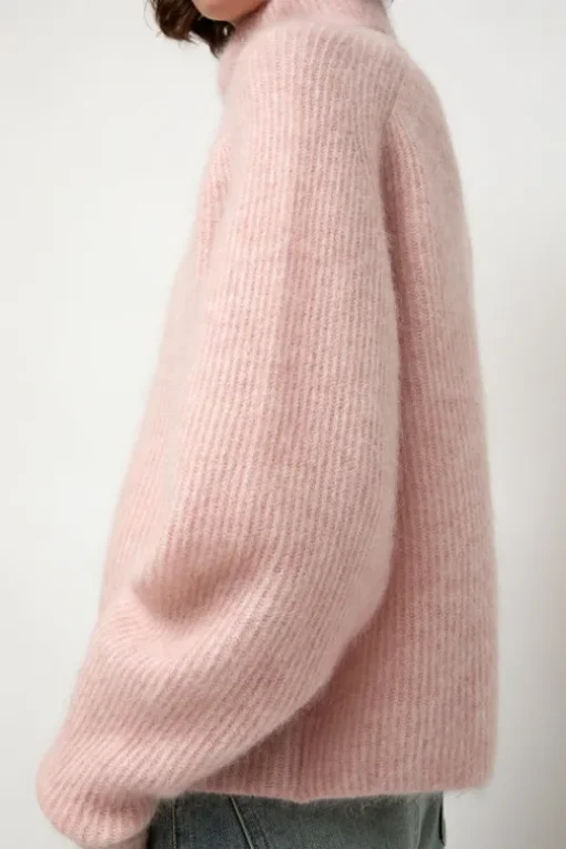 Mohair High Neck in Blush