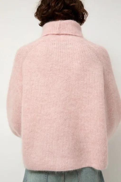 Mohair High Neck in Blush