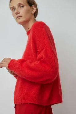 Mohair Sweater in Red