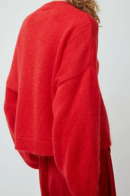 Mohair Sweater in Red