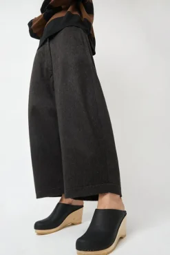 New School Clog on Wedge in Black