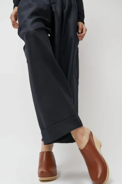 New School Clog on Wedge in British Tan
