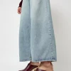 Old School Studded Clog on High Heel in Maroon