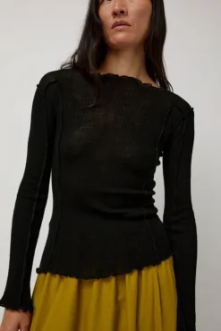 Omato Wool Long Sleeve in Black