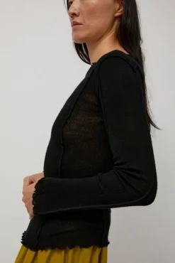 Omato Wool Long Sleeve in Black