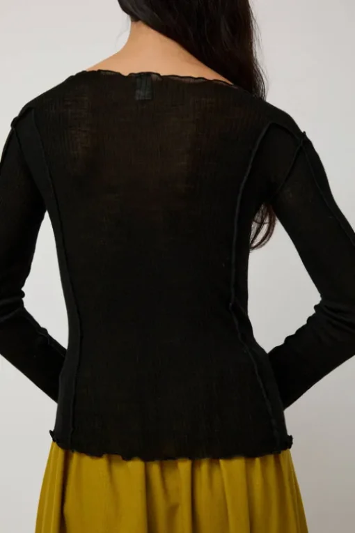 Omato Wool Long Sleeve in Black