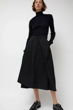 Origami Skirt in Black
