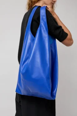 Oversize XL Shopper Bag in Electric Blue