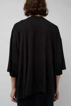 Oversized T-Shirt with Sequins in Black