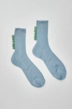 Oysters Socks in Cielo