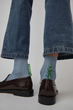 Oysters Socks in Cielo