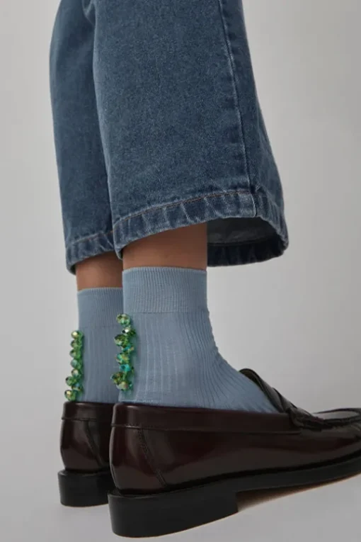 Oysters Socks in Cielo
