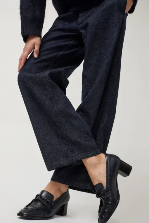 Philippe Heeled Loafer in Navy