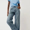 Pitched Baggy Jean in Americana Blue
