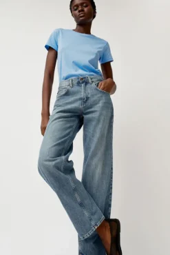 Pitched Baggy Jean in Americana Blue