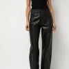 Pitched Baggy Jeans in Black Blue