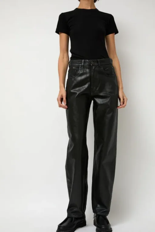 Pitched Baggy Jeans in Black Blue