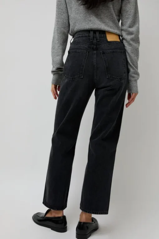 Plein High Rise Straight Jean in Stil Black