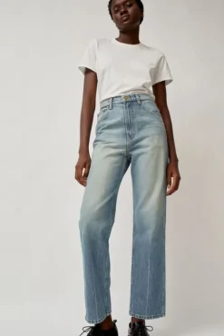 Plein High Straight Jean in Hudson Wash