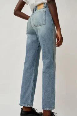 Plein High Straight Jean in Hudson Wash