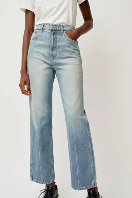 Plein High Straight Jean in Hudson Wash