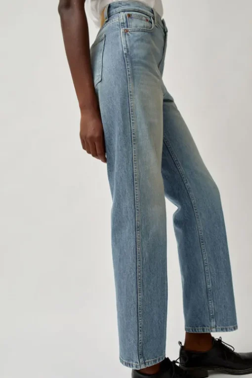 Plein High Straight Jean in Hudson Wash